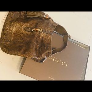 Gucci Large python skin Hobo Purse
